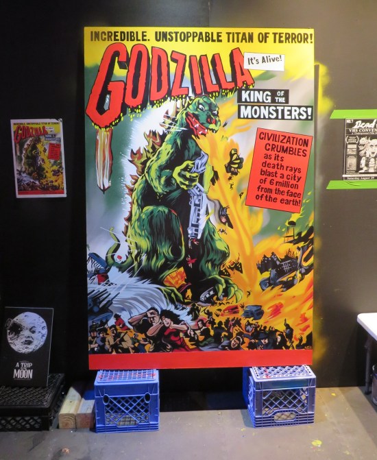 Godzilla movie poster painting copy!