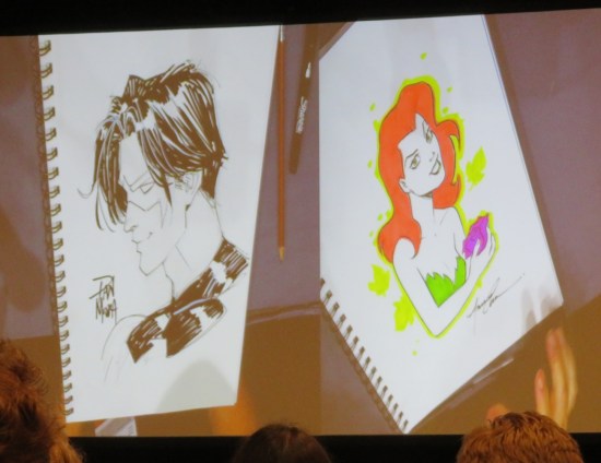 Nightwing + Ivy sketches!