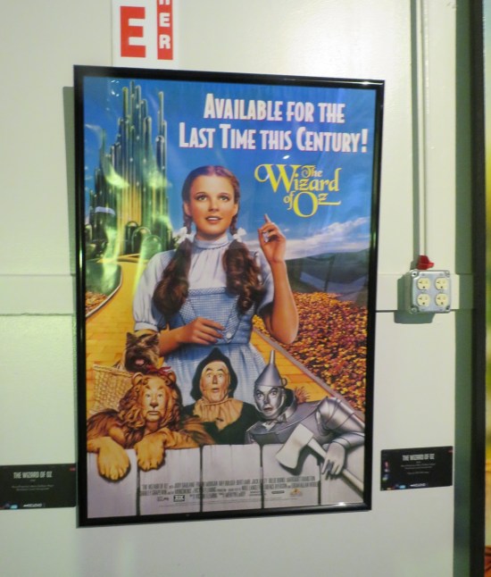 Wizard of Oz poster with Dorothy and a caption: "Available for the last time this century!"