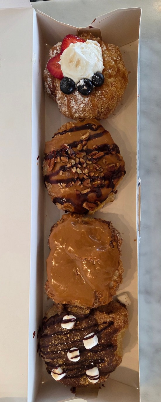 4-pack of doughnuts, refer to caption.