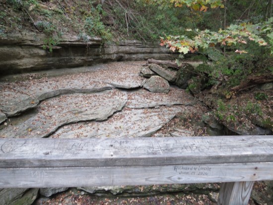 Rock plates without water running over them.