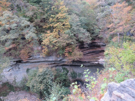 Cliffside where Little Clifty Falls should be.
