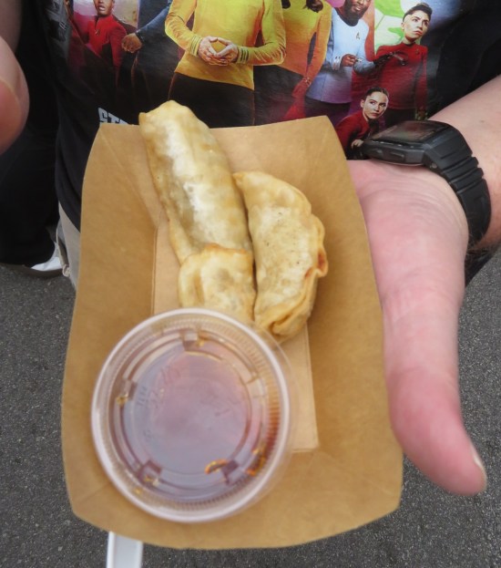 pork dumplings with soy sauce!